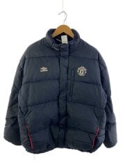 画像：マンチェスターユナイテッド/ダウンジャケット/L/ネイビー/無地