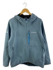 画像：マウンテンパーカ/L/ナイロン/BLU/無地