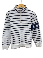 画像：スウェット/M/コットン/GRY/ボーダー