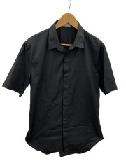 画像：半袖シャツ/40/コットン/BLK/無地