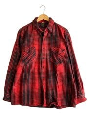 画像：ネルシャツ/--/--/RED/チェック//