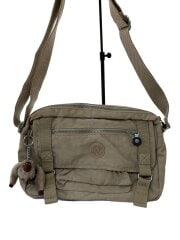 画像：ショルダーバッグ/ナイロン/BEG/無地