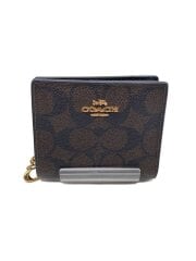 画像：2つ折り財布/レザー/BRW/総柄/メンズ/CW789