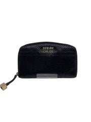 画像：長財布/レザー/BLK/レディース