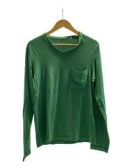 画像：07AW/ここのえ/長袖Tシャツ/48/コットン/グリーン/無地/30GC12/20612