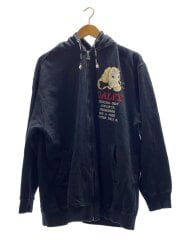 画像：ジップパーカー/FREE/コットン/ブラック/144207