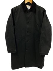 画像：コート/1/コットン/BLK/無地