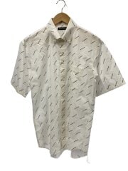 画像：18SS/半袖シャツ/36/コットン/WHT/総柄/534332