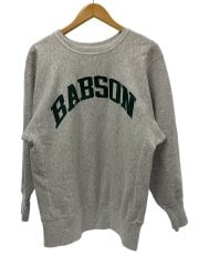 画像：90s/REVERSE WEAVE/BABSON/刺繍タグ/USA製//XL/コットン/GRY/無地