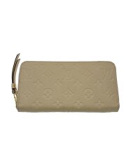 画像：ジッピー・ウォレット_モノグラム・アンプラント/レザー/WHT/レディース