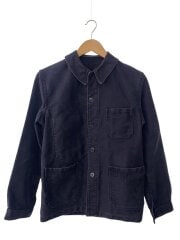 画像：ジャケット/--/コットン/BLK/無地