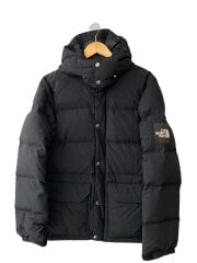 画像：ダウンジャケット/L/ナイロン/BLK/無地/ND91847/襟回り汚れあり