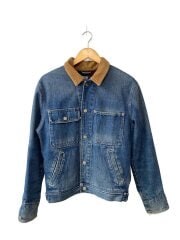 画像：ジャケット/M/コットン/IDG/無地/JR-RL-NA3843