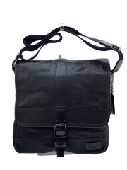 画像：ショルダーバッグ/レザー/BLK/無地/70467