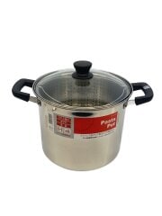 画像：パスタポット/サイズ:22cm/SLV/HB-3108