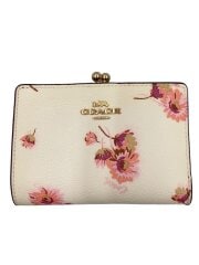 画像：2つ折り財布/--/BEG/花柄/レディース//