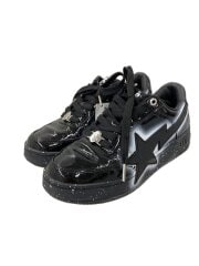 画像：ローカットスニーカー/24cm/BLK/エナメル/0ZXSHW310912Q