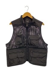 画像：UTILITY MESH VEST_ユーティリティメッシュベスト/L/ナイロン/BLK