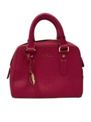 画像：ハンドバッグ/レザー/PNK/無地