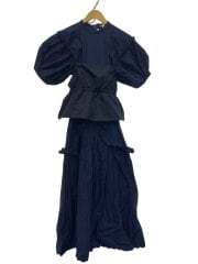 画像：半袖ワンピース/38/ナイロン/NVY/無地/300FA233-1070