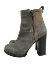 画像：LABOUR ZIP BOOT/23.5cm/GRY/スウェード/D14274