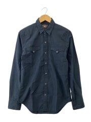 画像：1ツ星/ウエスタンシャツ/長袖シャツ/S/コットン/BLK//