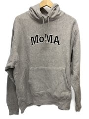 画像：パーカー/L/コットン/GRY/無地