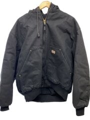 画像：ブルゾン/XL/コットン/BLK/無地