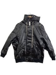 画像：レザージャケット・ブルゾン/M/--/BLK/無地/DU02C5765-SDRUB