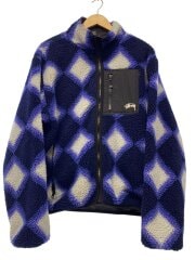 画像：SHERPA REVERSIBLEJACKET/フリースジャケット/L/ブルー/総柄/118546