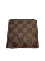 画像：ポルト・フォイユ・マルコ_ダミエ・エベヌ/PVC/BRW/レディース