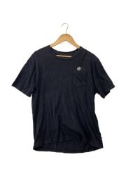 画像：Tシャツ/M/コットン/BLK/無地