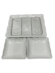 画像：ボーンチャイナ/プレート/3点セット/WHT