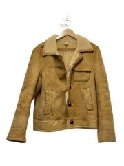 画像：70S/ムートンジャケット/40/レザー/CML/無地