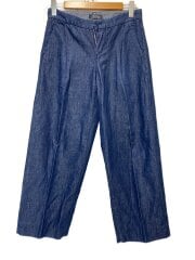 画像：デニムワイドパンツ/コットン/IDG/無地/91810171