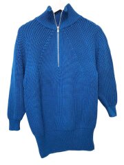 画像：ハーフジップ/ニット・セーター(厚手)/2/ウール/BLU/無地/BN-23FL-025