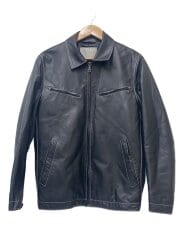 画像：レザージャケット・ブルゾン/S/羊革/BLK/d0418ljm402