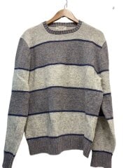 画像：USA製/THE MOORS/ニット・セーター(厚手)/XL/ウール/GRY/無地