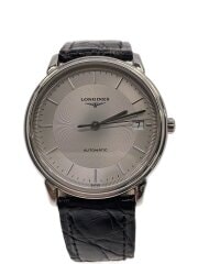 画像：自動巻腕時計/アナログ/レザー/SLV/BLK/L4.721.4/20251129日差-22