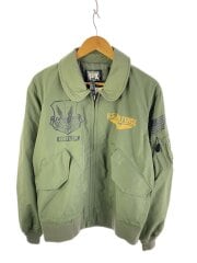 画像：cwu JACKET/ミリタリージャケット/XL/ポリエステル/GRN/無地/6102153