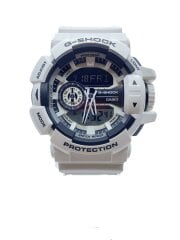 画像：クォーツ腕時計・G-SHOCK/デジアナ/WHT
