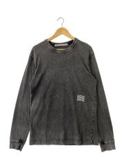 画像：長袖Tシャツ/S/コットン/GRY//