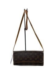 画像：ポシェット・ツインGM_モノグラム・キャンバス/PVC/BRW/ブラウン/