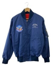 画像：フライトジャケット/1/ポリエステル/NVY/無地/60TH/ブルーインパルス/