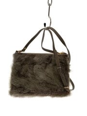 画像：PAOLO MASI/ショルダーバッグ/ファー/BRW/無地