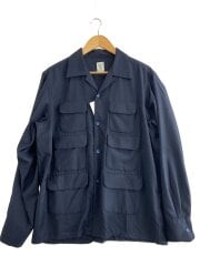 画像：長袖シャツ/L/モヘア/NVY/無地