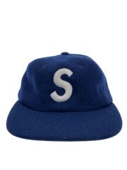 画像：Sロゴ/S LOGO/6 PANEL/キャップ/FREE/ネイビー/メンズ