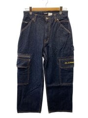 画像：EMBROIDERED DENIM CARGO PANTS/カーゴ/32/デニム/101224031013