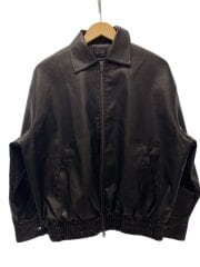 画像：シンセティックレザージャケット/S/フェイクレザー/ブラック