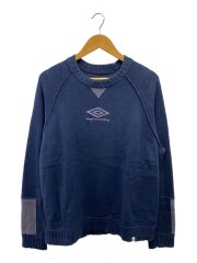 画像：Umbro/ニット・セーター(薄手)/XXL/コットン/NVY/無地/※着用感有